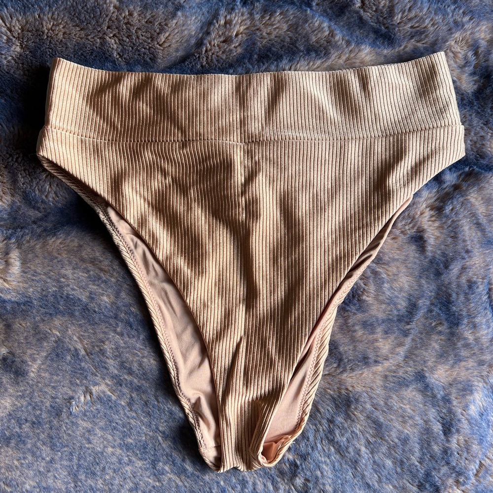 Aerie High Cut Cheeky Ribbed Bikini